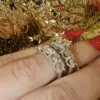 טבעת יהלומי מעבדה מרהיבה 14K – דגם ERO269