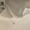 סט מוסנייט מנצנץ במיוחד עגילים 1 קראט כל צד+ תליון סוליטר 1 קראט