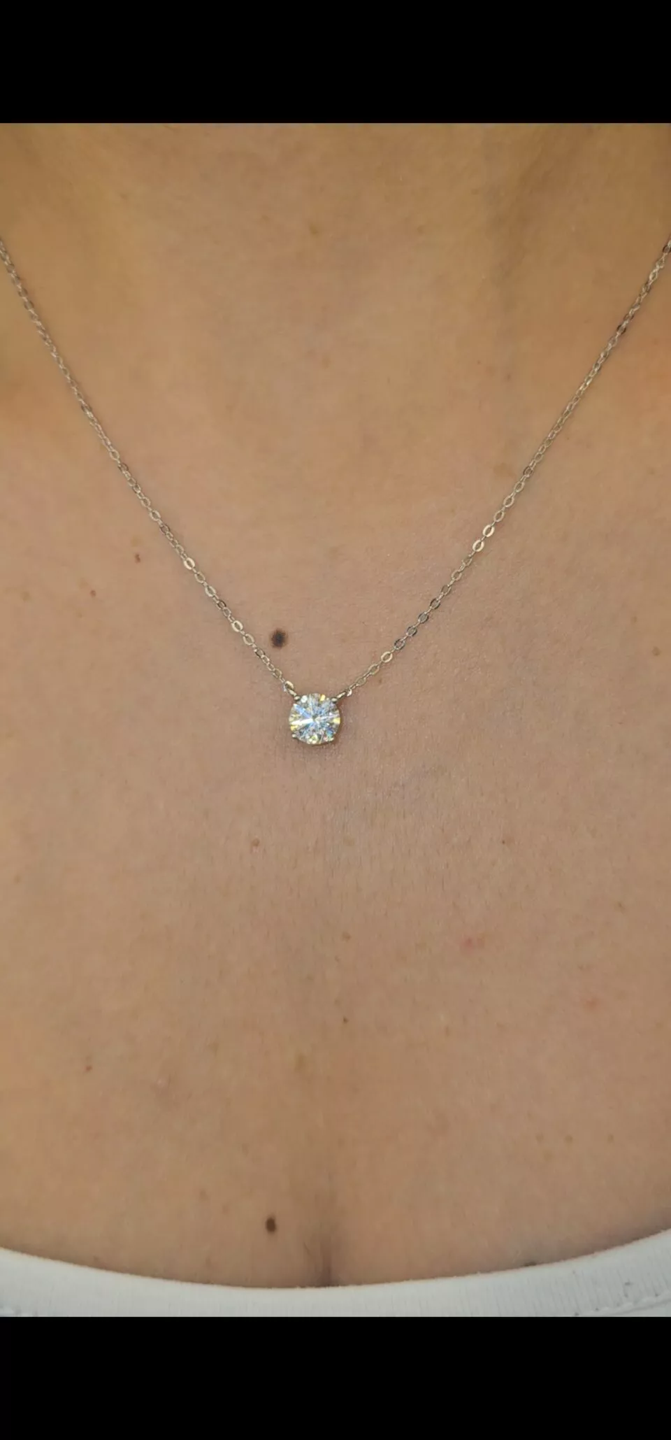 תליון סוליטר 1 קראט מנצנץ במיוחד